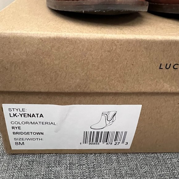 Lucky Brand "Yenata" leather wedge booties - Picture 8 of 8